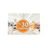ÜNLÜ REKLAM Tabelal Mağaza Dönkartı %30 Indirimii Yazılı Çift Yön Baskılı Dönkart 147852