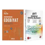 Ünlü Yayıncılık Ayt Edebiyat Best Peak Soru Ve 3D Edebiyat Sosyal Bilimler 1 Simülasyon Denemeleri Seti 2 Kitap
