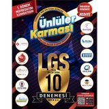 Ünlüler Karması 1. Dönem 10'lu Deneme 2025 LGS Sınavı İçin 8. Sınıf Deneme Kitabı