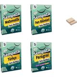 Ünlüler Karması 5. Sınıf Sempatik Matematik Fen Bilimleri Türkçe ve Paragraf Soru Bankası 4lü Set + Telefon Tutucu
