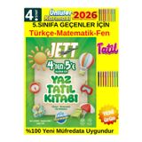 Ünlüler Karması Jett 4.Sınıf(5.Sınıfa Geçenler)2026 Etkinlikli Tüm Dersler 2026 Yaz Tatil Kitabı+Android Kalem