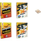 Ünlüler Karması Lgs 8. Sınıf Matematik ve Fen Sempatik Soru Bankası ve Haftalık Kazanım Denemeleri 4lü Set + Telefon Tutucu