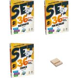 Ünlüler Karması Lgs 8. Sınıf Sempatik 36 Haftalık Matematik Fen Bilimleri ve Türkçe Denemeleri 3lü Set + Telefon Tutucu