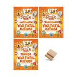Ünlüler Karması Lgs Jett 7'den 8'e Matematik Fen ve Türkçe Yaz Tatili Kitabı 3lü Set+ Telefon Standı