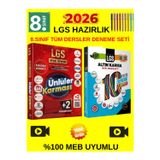 Ünlüler Tüm Dersler 8.Sınıf 10 Farklı Yayın Deneme+Altın Karma 8.Sınıf Lgs 10 Farklı Deneme Set