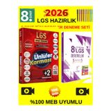 Ünlüler Tüm Dersler 8.Sınıf 10 Farklı Yayın Deneme+Karekök 8.Sınıf Lgs 5+5 Tüm Dersler Genel Deneme