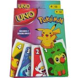 UNO Pokemon Oyun Kartları 111 Parça Pikachu Temalı Renkli Oyun Kartları