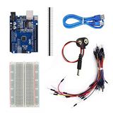 Uno R3 Başlangıç Seti 65 Parça Kablo Breadboard Pil Kablosu Header Toplam 70 Parça