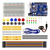 Uno R3 Başlangıç Seti 77 Parça Breadboard Direnç Buton Led Ldr Kablo Header