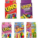 Uno + Unox Tlip + Kuromi Uno + Pokemon Uno + Brawl Stars Uno Oyun Kartları - 5 Li Set - Kırmızı - Sarı