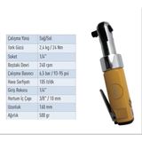 Unoiar 1/4 Mini Cırcır Kolu UNAT5055
