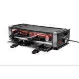 Unold 48730 Raclette Finesse Basic - 8 Kişilik Raclette Izgara, 1200 Watt, Ters Çevrilebilir Yapışmaz Izgara Plakası, Elektrikli Masa Izgarası, Paslanmaz Çelik/Alüminyum