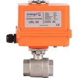 Unox 220 V Ac Elektrikli Aktüatörlü Dişli Küresel Vana 2 Parçalı - DN32