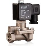 Unox 220 V AC Paslanmaz Kompresör Normalde Kapalı Solenoid Valf (0,5-16 BAR)