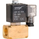 Unox 220 V AC Takoz Gövde Solenoid Valf Normalde Kapalı 1/2"(0-25 BAR)