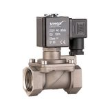 Unox 220V AC Paslanmaz Genel Maksat Yüksek Basınç Normalde Kapalı Solenoid Valf 0,5-40 Bar - 1"