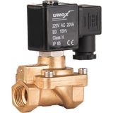Unox 220Vac Genel Maksat Normalde Kapalı Solenoid Valf 3/8" (0,5-16 BAR)