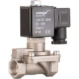 Unox 24 V Dc Paslanmaz Kompresör Yüksek Basınç 0,5-40 Bar Solenoid Valf Normalde Kapalı 1" - 24V DC 1”