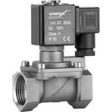Unox 24 V Dc Paslanmaz Kompresör Yüksek Basınç Solenoid Valf Normalde Kapalı 3/8" (0,5-40 BAR)