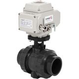 Unox 24V Elektrik Aktüatörlü U-Pvc Küresel Vana Su İçin - Ø90