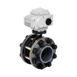 Unox Ø75 24v Dc Elektrik Aktüatörlü U-pvc Takım Kelebek Vana Asit İçin