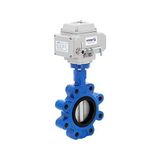 Unox DN100-4" Lug Tip 24 V Ac Elektrikli Aktüatörlü Kelebek Vana Nikel Klape - 24 V AC,NİKEL