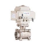 Unox Dn25 - 1" 220 V Ac Elektrikli Aktüatörlü Dişli Küresel Vana 3 Yollu T Port