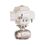Unox Dn50 - 2" 24 V Dc Elektrikli Aktüatörlü Dişli Küresel Vana 2 Parçalı