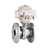 Unox Dn80 - 3" 220 V Ac Elektrikli Aktüatörlü Flanşlı Küresel Vana 3 Parçalı