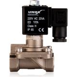 Unox Paslanmaz Kompresör Normalde Kapalı Solenoid Valf 220V Ac (0,5-16 BAR) - 1"