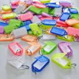 Ünsa Anahtar 100X Anahtarlık Kapaklı Büyük Plastik Etiket Kimlik Isimlik Isim Yazı Yazmalık 7 Multi Renk - Multicolor