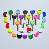 Ünsa Anahtar 130X Yale Anahtar Başlığı Yale Plastik Başlık Anahtarlık Renkli Ayrıştırma Anahtar Başlığı Multi Renk - Çok Renkli