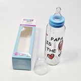 Ünsa Anahtar Cam Biberon 250ML Ewa Baby Cam Biberon - 250 ml - Mavi
