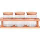 Ünsal Showroom Andra 4 Parça Standlı Baharatlık Seti Büyük B5791 - Krem - 380 ml