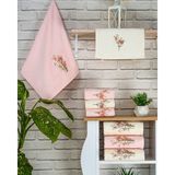 Ünsal Tekstil Buldan Üretimi Çeyizlik Sare Kadife 6'lı El/yüz Havlusu I 50X90 - 50 x 90 cm - Çok Renkli