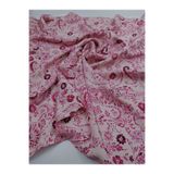 ünsal tekstil Şal Desenli İpek Viskon Kumaş(1 Metre × 1.5 En)