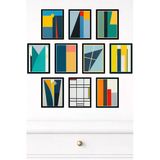 Unt 10'Lu Çerçeve Görünümlü Modern Duvar Tablo Seti – 15X20 Cm Mdf Uv Baskı Çok Renkli 15 X 20