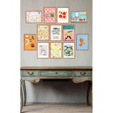 Unt 12 Parça Mdf Tablo Seti – Çerçeve Görünümlü Modern Renkli Mutfak & Salon Duvar Dekoru Çok Renkli 15 X 20