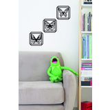 UNT 32 cm 3 lü Kelebek Set Duvar Dekoru-Süsü, Ahşap Dekoratif Tablo