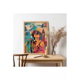 Unt Ahşap Çerçeveli Pop Art London Tablo Çok Renkli 30 X 40