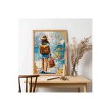 Unt Ahşap Çerçeveli Pop Art Travel Tablo Çok Renkli 30 X 40