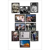 Unt Atatürk Köşesi 12 Li Çerçeve Görünümlü Ahşap Tablo Seti, Mdf Tablo, Atatürk Tablosu Çok Renkli 15 X 20