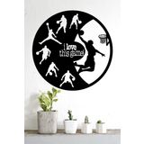 UNT "I love this game" Duvar Dekoru - Süsü, Ahşap Dekoratif Tablo Siyah 48 x 48 UNTNM599