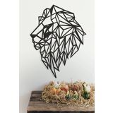 UNT Lion - Aslan Duvar Dekoru - Süsü, Ahşap Dekoratif Tablo v2