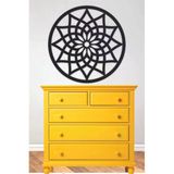 Unt Mandala Duvar Dekoru - Süsü, Ahşap Dekoratif Tablo Siyah 48 X 48
