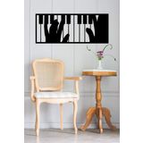 UNT Piano Duvar Dekoru-Süsü, Ahşap Dekoratif Tablo Siyah 20 x 48 UNTNM357