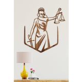 UNT Themis Duvar Dekoru-Süsü, Ahşap Dekoratif Tablo CEVİZ 44 x 48 UNTNM395