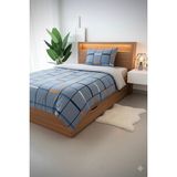 Üntaş Desıgn Of Colours Tek Kişilik Lastikli Çarşaflı Nevresim Takımı - Mavi - Indigo - 160 x 230 cm