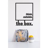UNT"think outside the box" Duvar Dekoru-süsü, Ahşap Dekoratif Tablo