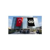 Unutmadık Yazılı Sonsuz İşaretli Atatürk Anma Bayrağı Bayrak ve Türk Bayrağı Premium Raşel Kumaş 2'li Set 10x15 metre ATA48